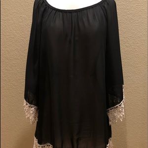R Rouge sheer tunic